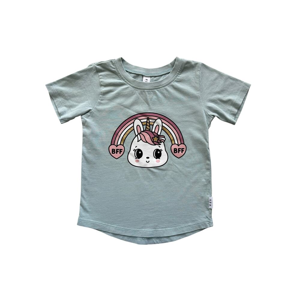 HuxBaby Organic Bunny Love T-Shirt Size 6